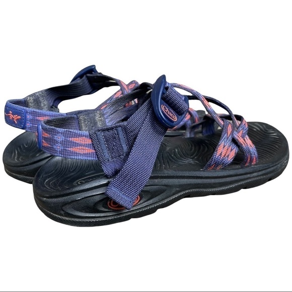 Chaco Women's Zvolv X2 Athletic Sandal Volcanic Blue Orange Black 7 - Picture 5 of 16